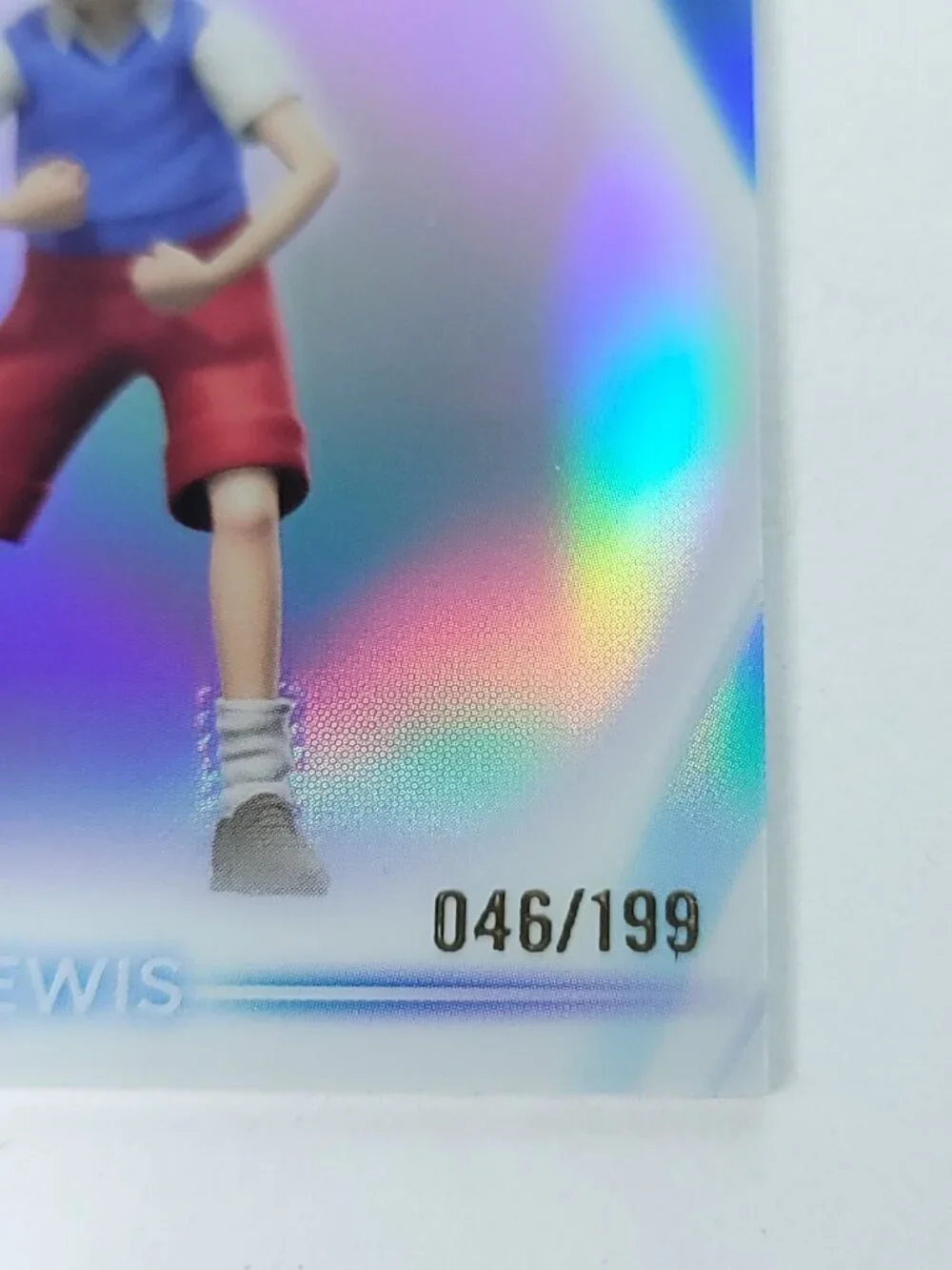 Lewis Topps 2026 Disney Neon Holo Chrome Refractor Limited 046/199 CNE
